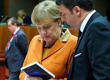 Angela Merkel receives Fuocoammare by Matteo Renzi